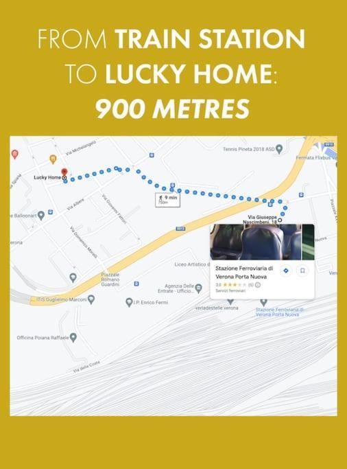 Lucky Home Near Train Station And City Center Верона Экстерьер фото